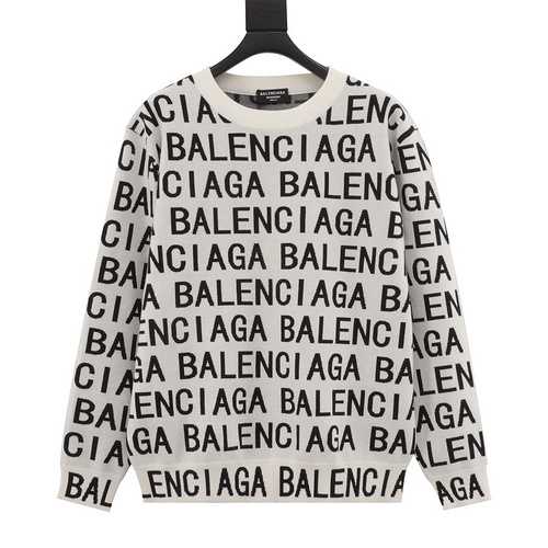 Maglione girocollo in lana Blcg 22FW con schermo proiettile