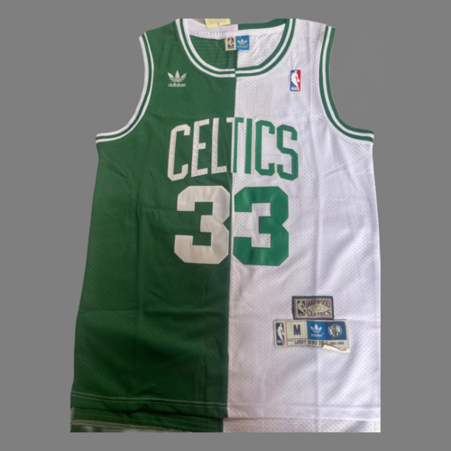 Mitchell&amp; Nest Celtics 33 Bird Vintage Logo Splice White Green