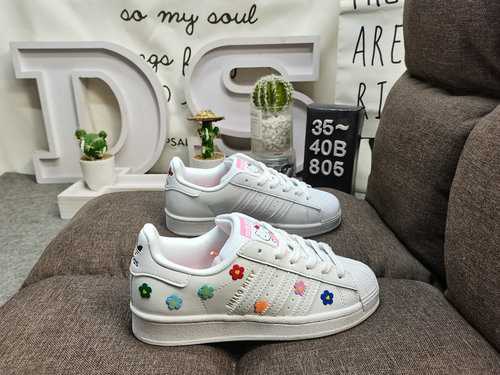 805DAdidas Clover Originals Superstar Shell Head Classico Versatile Scarpe da tavolo sportive casual