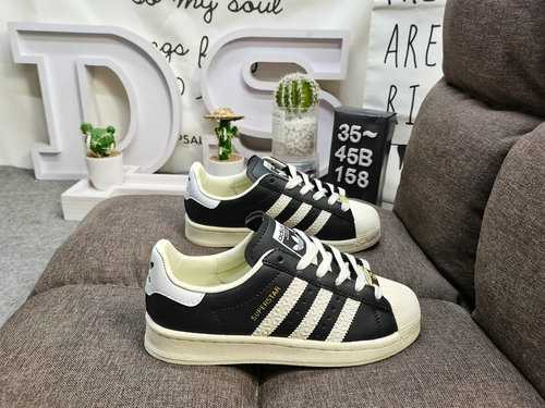 158DAdidas Clover Originals Superstar Shell Head Classico Versatile Scarpe da tavolo sportive casual