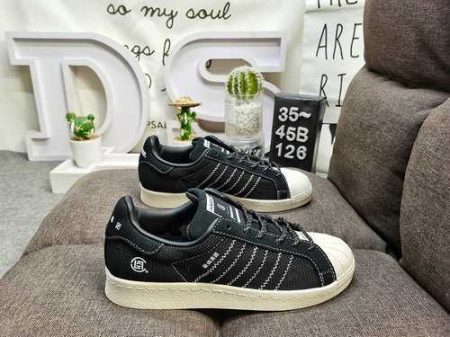 126DAdidas Clover Originals Superstar Shell Head Classico Versatile Scarpe da tavolo sportive casual