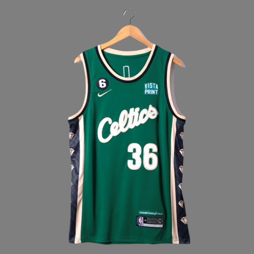 Celtics 36 Marcus Smart 23 Season City Edition Green