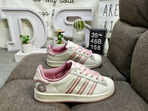 158DAdidas Clover Originals Superstar Shell Head Classico Versatile Scarpe da tavolo sportive casual