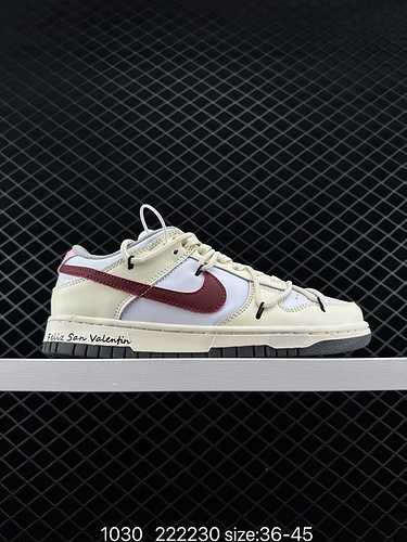 Corda Off White Personalizzazione decostruttiva Nike SB Dunk Low quotMilk WhitePinkSmilequot Collezi