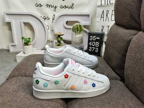 373DAdidas Clover Originals Superstar Shell Head Classico Versatile Scarpe da tavolo sportive casual